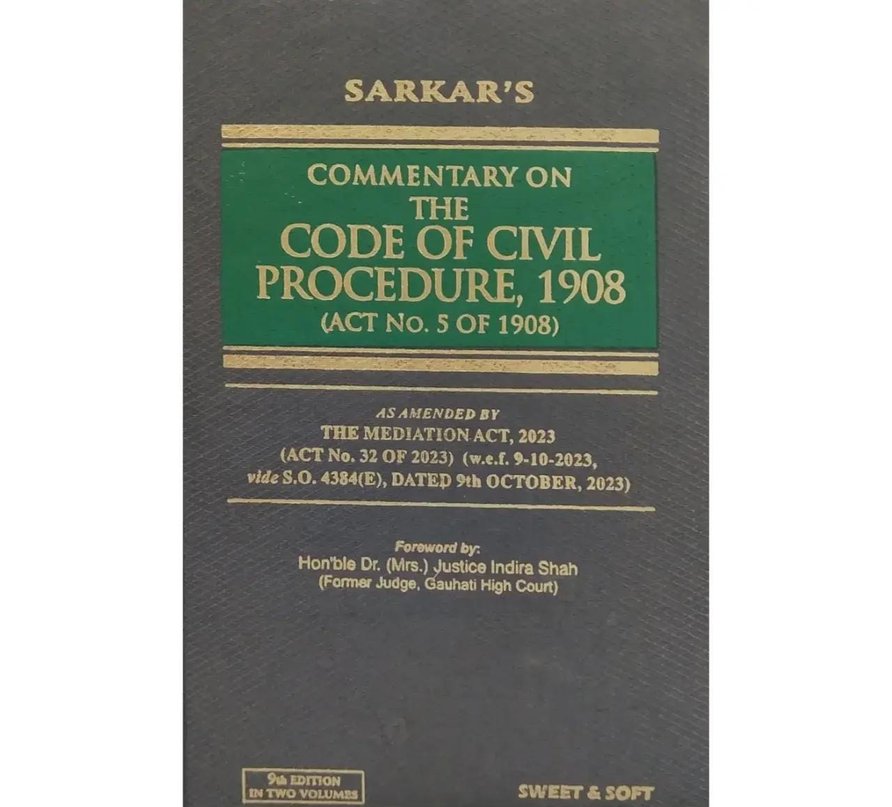 Sarkar Commentary on The Code Of Civil Procedure 1908 