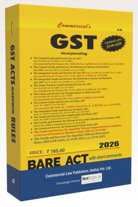 Commercial GST Act alongwith Rules