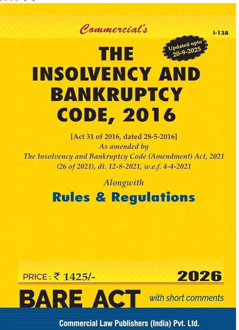 Commercial's INSOLVENCY AND BANKRUPTCY CODE