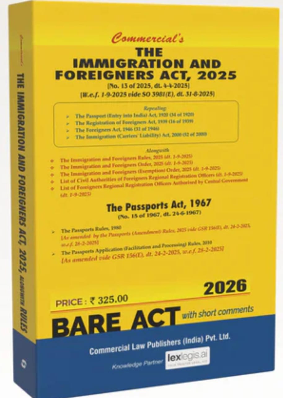 Commercial's The Immigration and Foreigners Act, 2025 