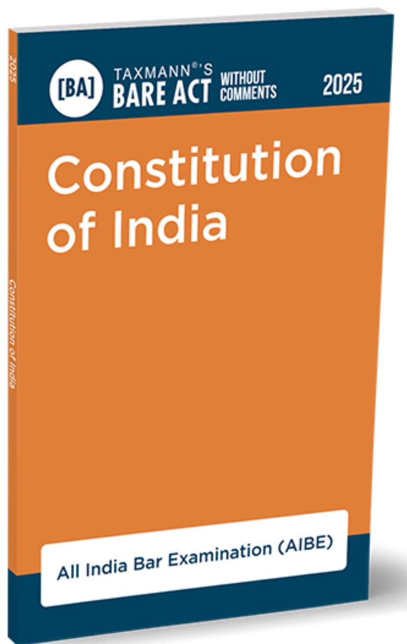 Taxmann Constitution of India (Bare Act)