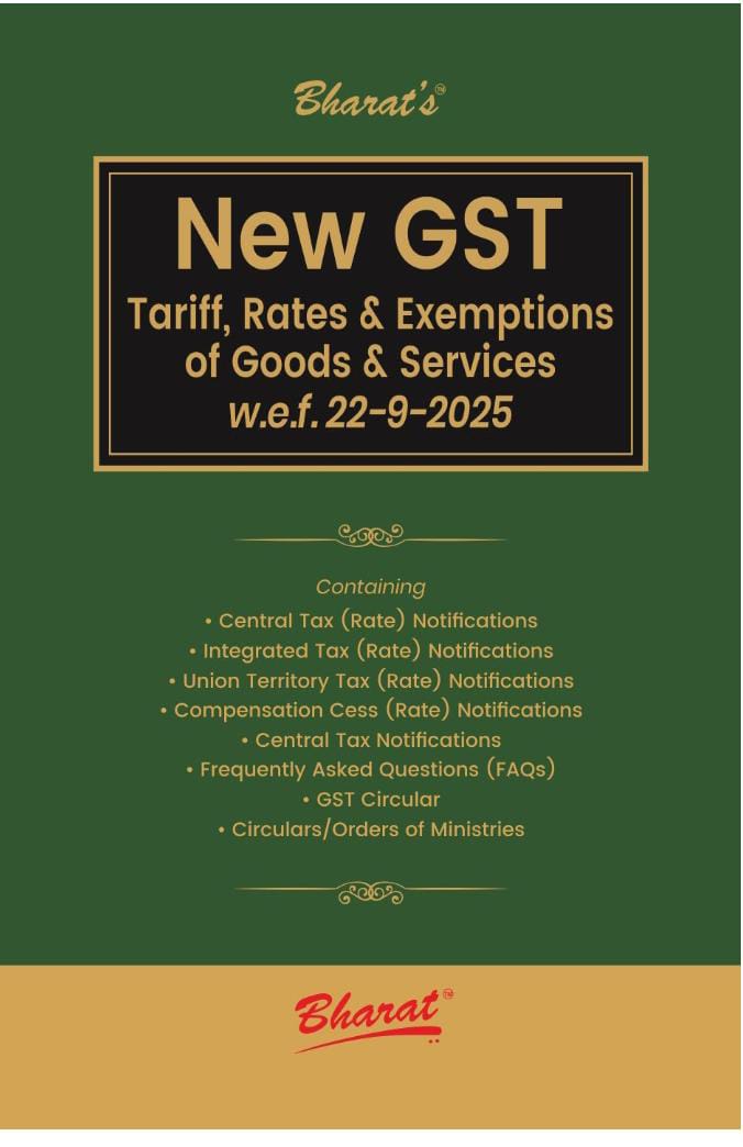 Bharat New GST Tariff, Rates & Exemptions of Goods & Services