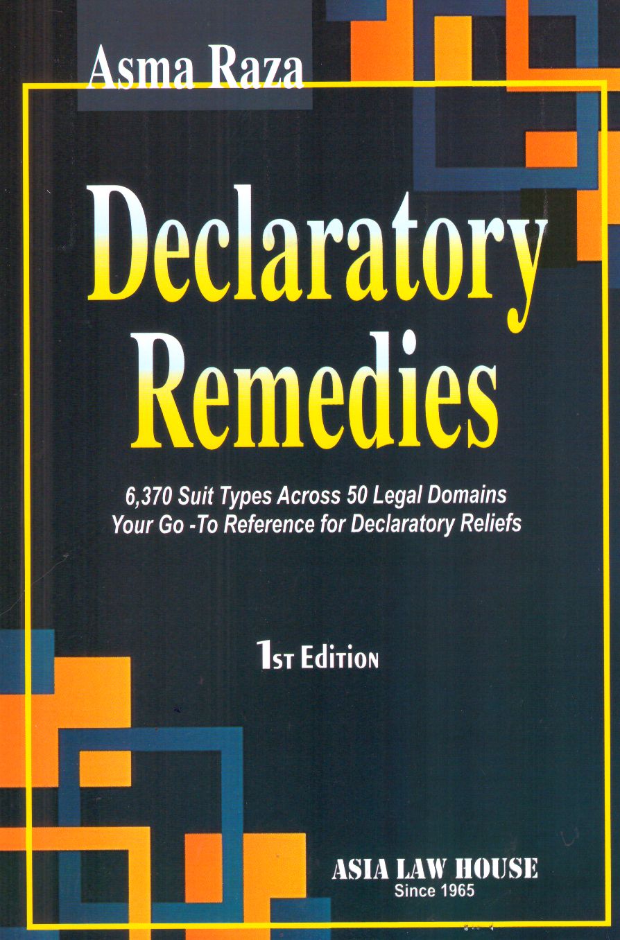 Asma Raza Declaratory Remedies 6370 Suit Types Across 50 Legal Domains