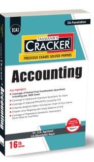 Dr S K Agrawal CA Manmeet Kaur Taxmann CRACKER  Accounting CA Foundation