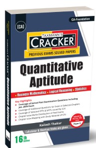 Kailash Thakur Taxmann CRACKER  Quantitative Aptitude CA Foundation