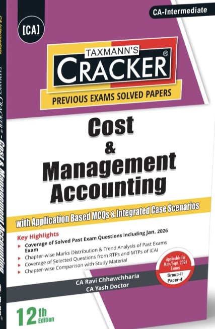 Taxmanns Cracker Cost & Management Accounting CA Ravi Chhawchharia CA Yash Doctor