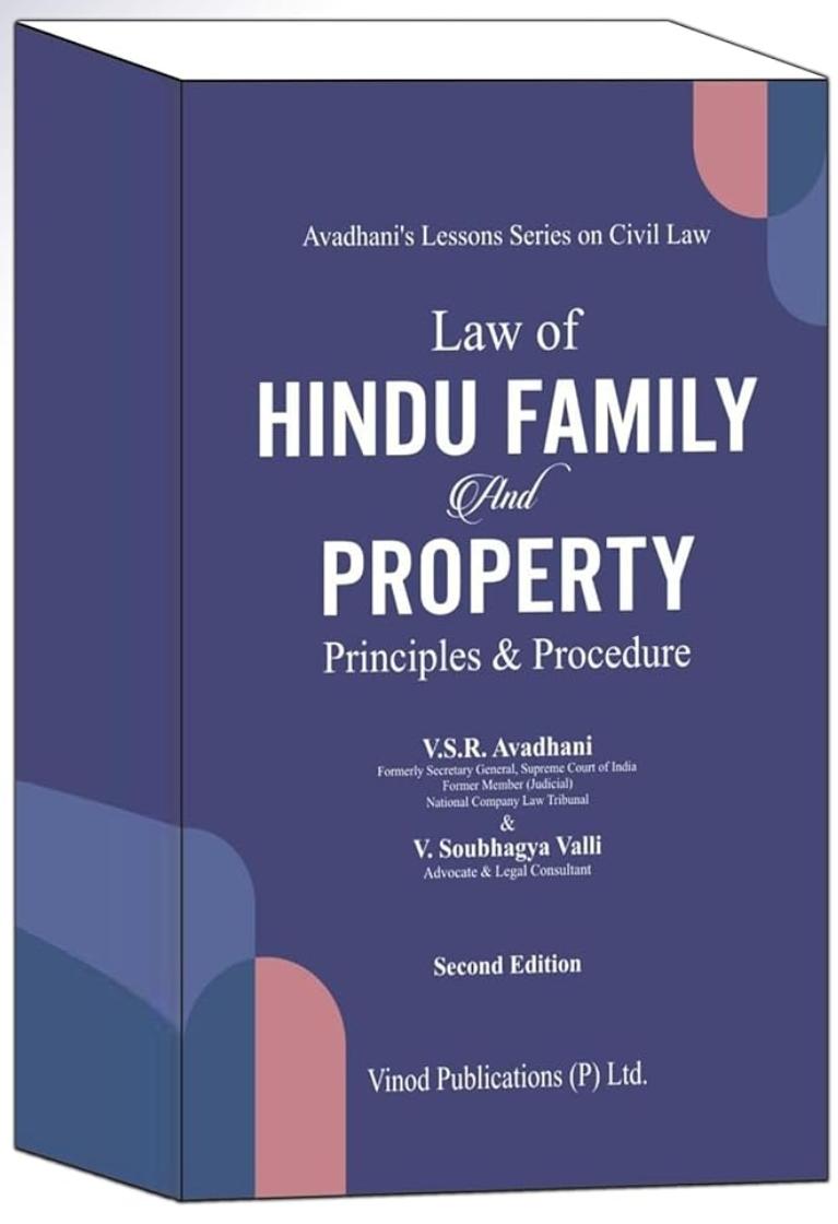 V S R Avadhani  V Soubhagya Valli Law of Hindu Family and Property