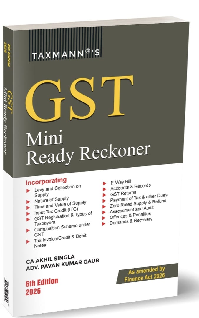Akhil Singla Pavan Kumar Gaur GST Mini Ready Reckoner