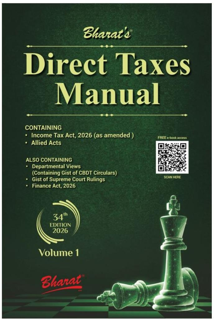 Direct Taxes Manual Set of 3 volumes by Bharat